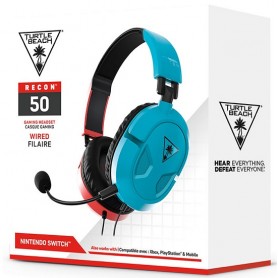 Cuffie Gaming Wired - Turtle Beach Recon 50 Blu Red - Switch/Xone/PS4