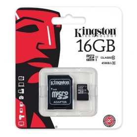 Micro SD T-FLASH 16GB cl.10 con adattattore SD