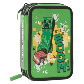 Astuccio triplo riempito, 3 Scomparti, 45 pz - Minecraft Jolly