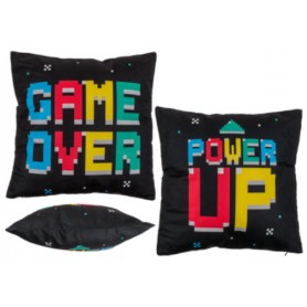 Cuscino Retro Game Power Up & Game Over (40x40)
