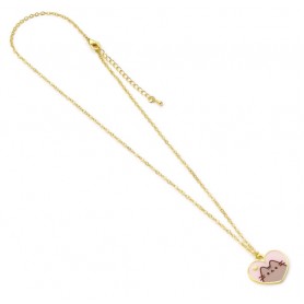 Collana Pusheen The Cat Pink and Gold Heart