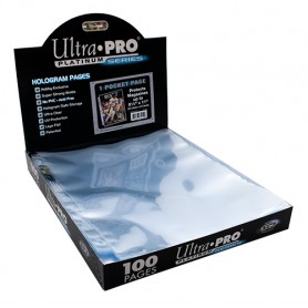 ULTRA PRO Platinum Series pagina con 3 fori,tasca grande (1pz)