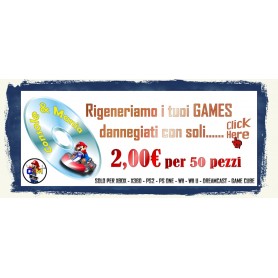 RIGENERA GAMES CD E DVD PER 50 PZ