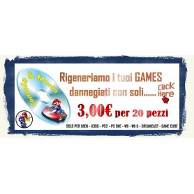 RIGENERA GAMES CD E DVD PER 20 PZ