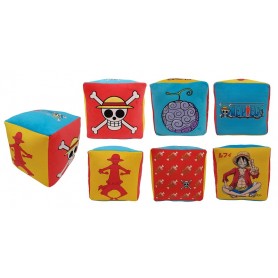 Peluche Cubo One Piece Monkey D.Luffy 25x25cm