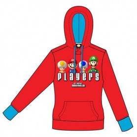 FELPA ROSSA MARIO BROS (M) - OFFERTA