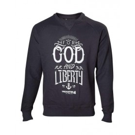 Bioworld - Felpa Uncharted 4 - For God And Liberty (S) - OFFERTA