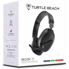 Cuffie Gaming Wired - Turtle Beach Recon 70P Black V2 - Switch/Xone/PS4/PS5