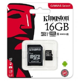 Kingston SDCS/16GB Canvas Select Scheda MicroSD 16 GB